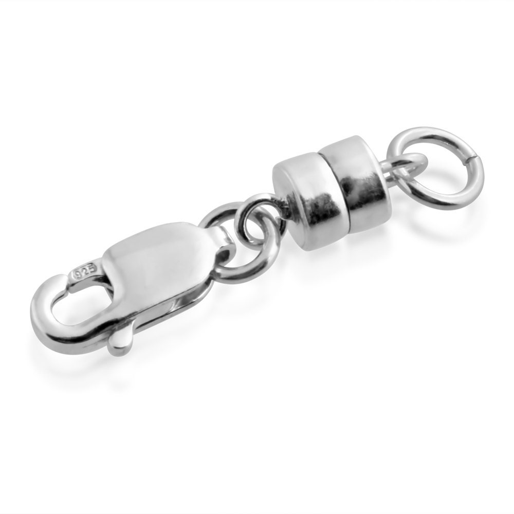 Large Magnetic Clasp Converter, Lobster Clasp, Sterling Silver, Strong  5.5mm Magnet, Necklace Bracelet, Extender Adapter, Jewelry Accessory 
