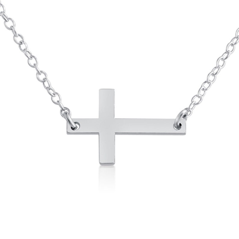 Simple Sideways Cross Christian Religious Symbol of the Etsy