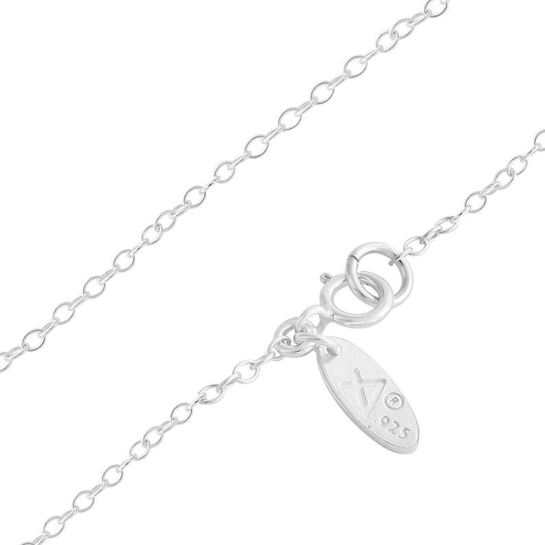 Openwork Initial Letter M Coin Charm Pendant Jump Ring Necklace #925 Sterling Silver #Azaggi N0427S/_M