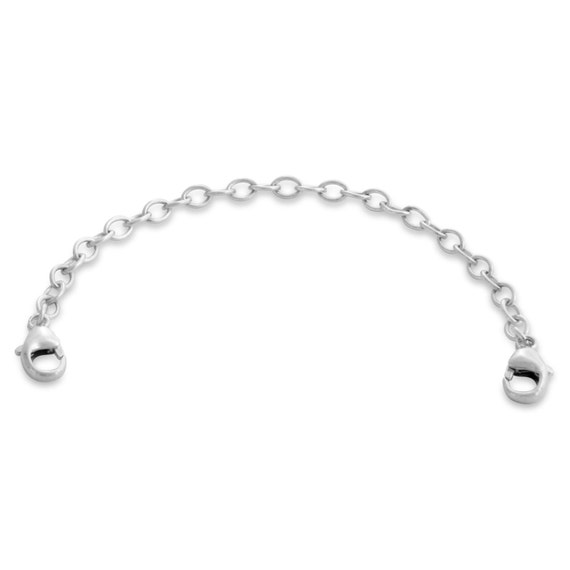 Real Solid Sterling Silver Round Link Extender Safety Chain Necklace  Bracelet - Conseil scolaire francophone de Terre-Neuve et Labrador