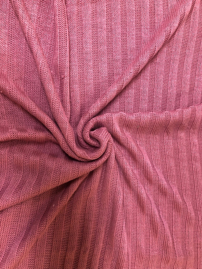 Pink Sweater Knit Fabric by the Yard Etsy