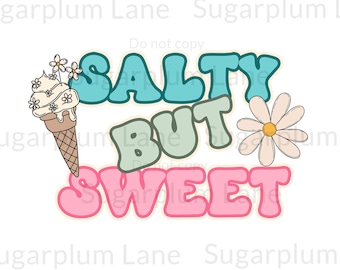 Salty but Sweet PNG | Sublimation Design | 2nd Birthday | DTF Design