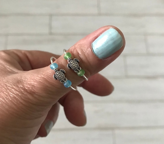 Sea turtle toe ring deals