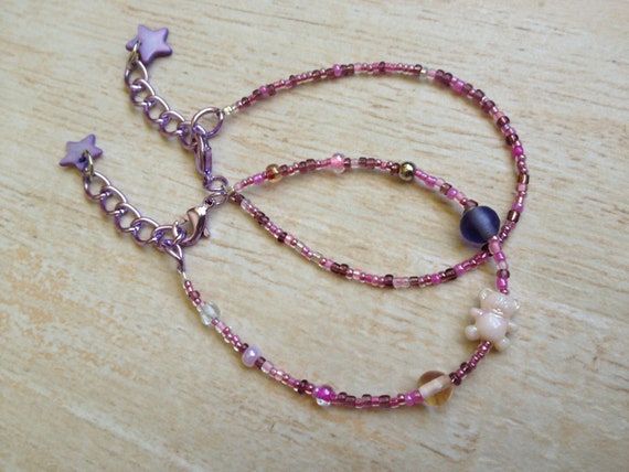 Buy Friendship Bracelets Two Adjustable Jewelry Set Teddy Bear BFF