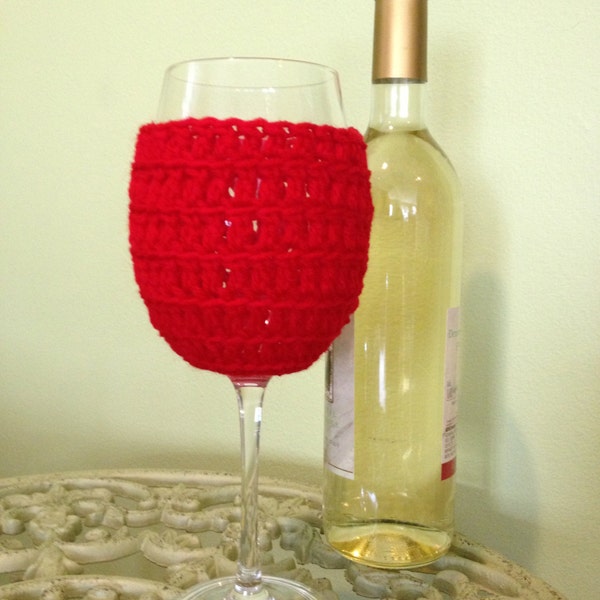 PATTERN Wine Glass Cover Crochet Ugly Tacky Christmas Sweater Instant Digital Download DIY Hostess Gift Holiday Party Favor Taste Wine Lover
