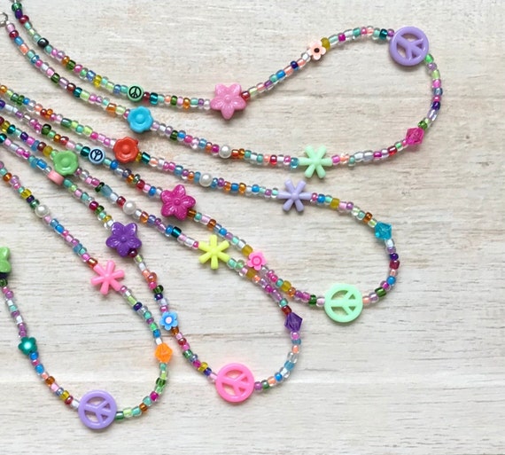 Peace beads sales necklace