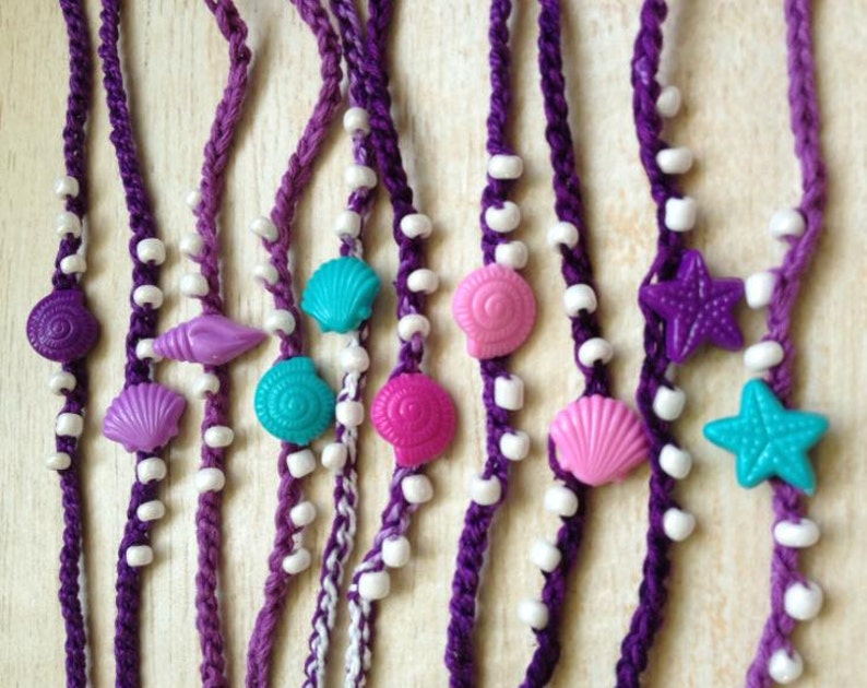 Mermaid Friendship Bracelet Summer Pool Birthday Party Favor Etsy