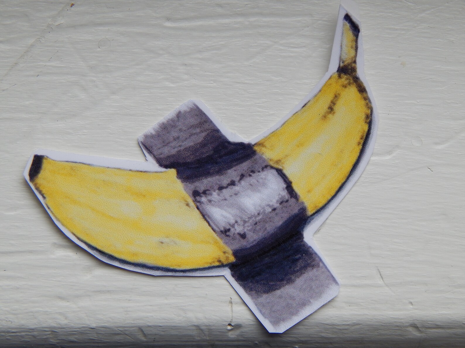 2 Duct Tape Banana Sticker Art Basel Banana Sticker Banana Etsy