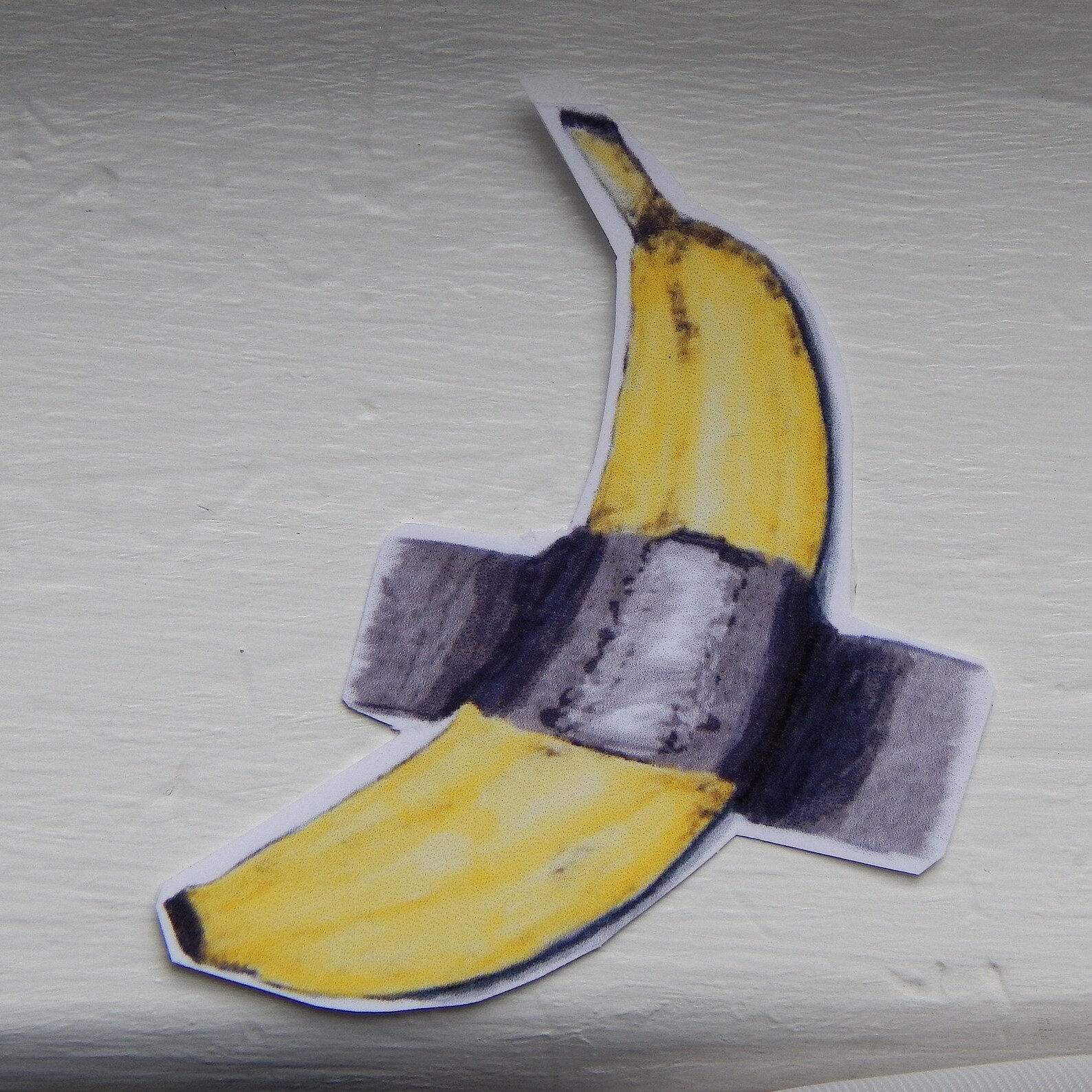 2 Duct Tape Banana Sticker Art Basel Banana Sticker Banana Etsy