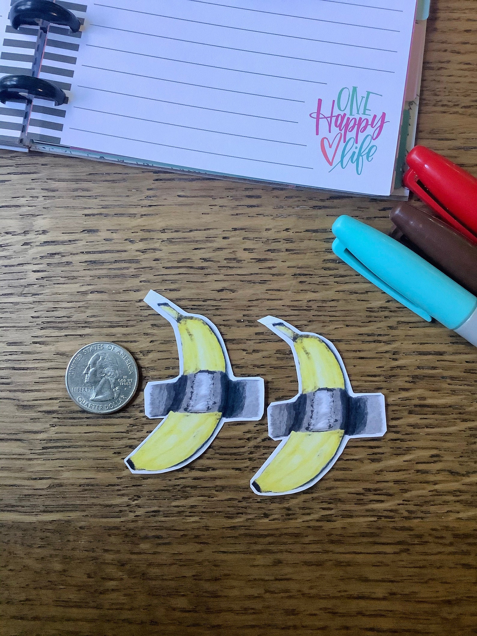 2 Duct Tape Banana Sticker Art Basel Banana Sticker Banana Etsy