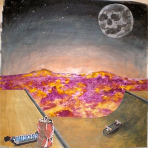 Original Painting Mixed Media JFA Cokes And Snickers