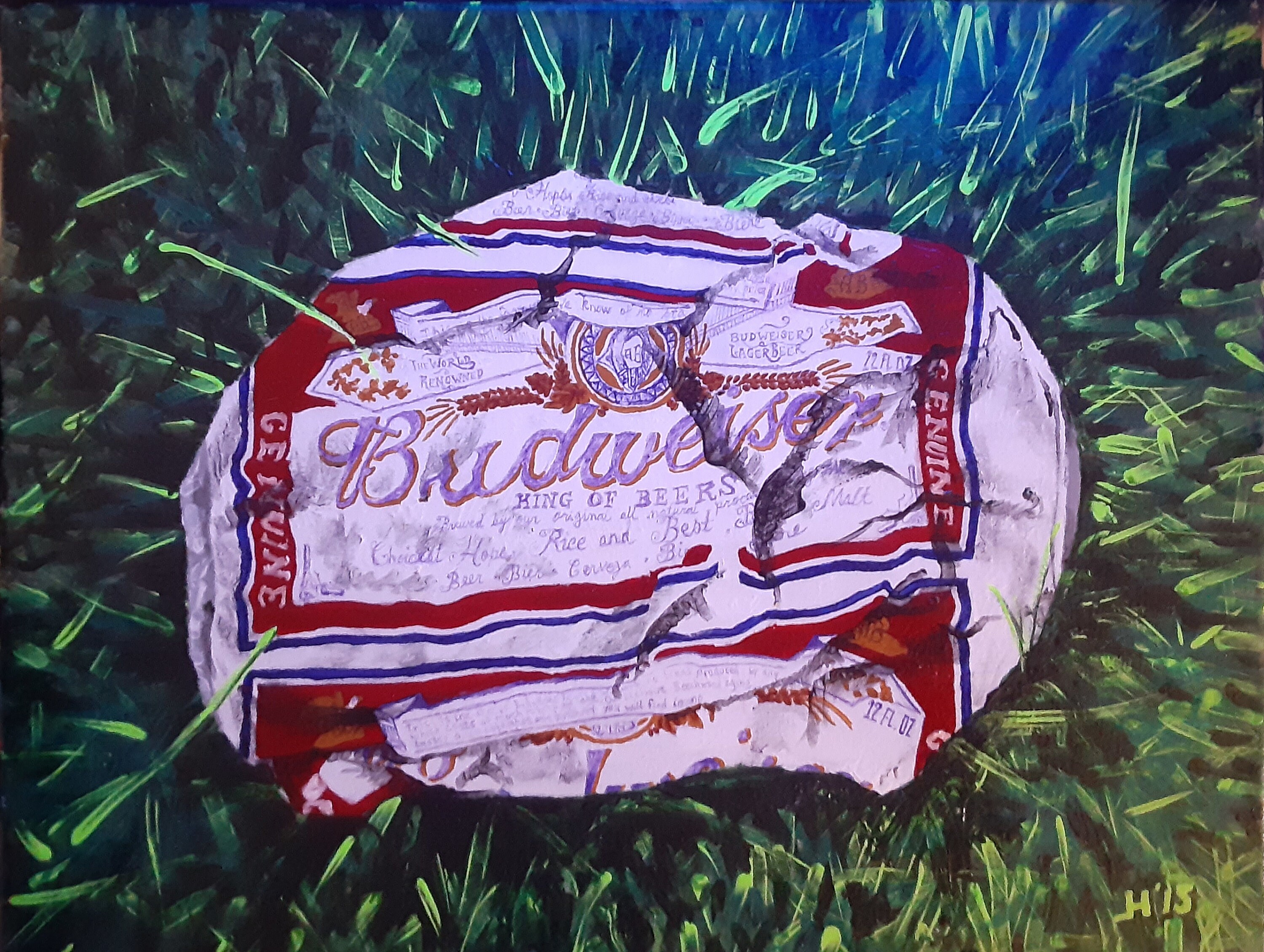 Budweiser Painting - Etsy