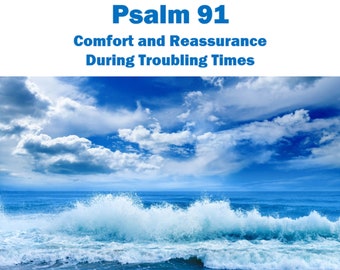 SALE Psalm 91 Illustrated Condolence, Self-Encouragement, Sympathy, Journal, Comfort & Reassurance During Troubling Time, Better than Card