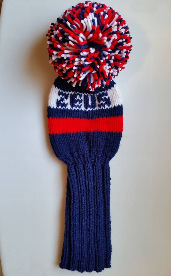 vintage golf hat with pom pom