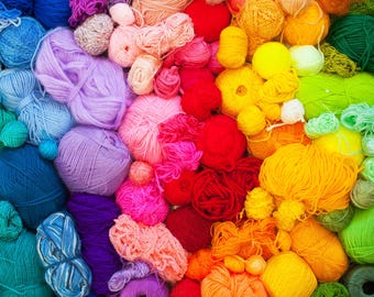Mystery Yarn Bundle: 3+ Lbs Worsted Acrylic Skeins, Remnants + Free Gift