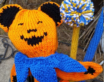 Hand Knit Dancing Bear Golf Club Headcover • Custom Colors