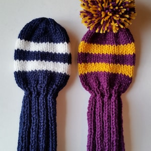 Retro Tech Edition — Golf Club Cover | Knitting Pattern (Digital Download)