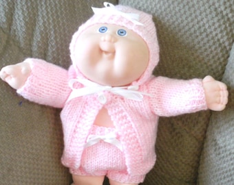 Hearthnest Edition — Sweater & Diaper Cover Layette | 12–14" Dolls Knitting Pattern (Digital Download)