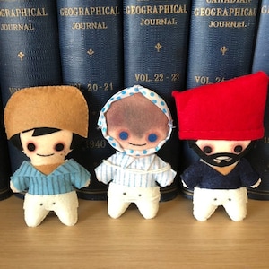 Beechey Island Boys Felt Collectible Figures