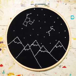 Constellations (Hoop Art Stitchy)