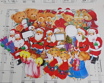 37 Vintage Christmas Tags / Santas / Bears / Angels / Made in Denmark