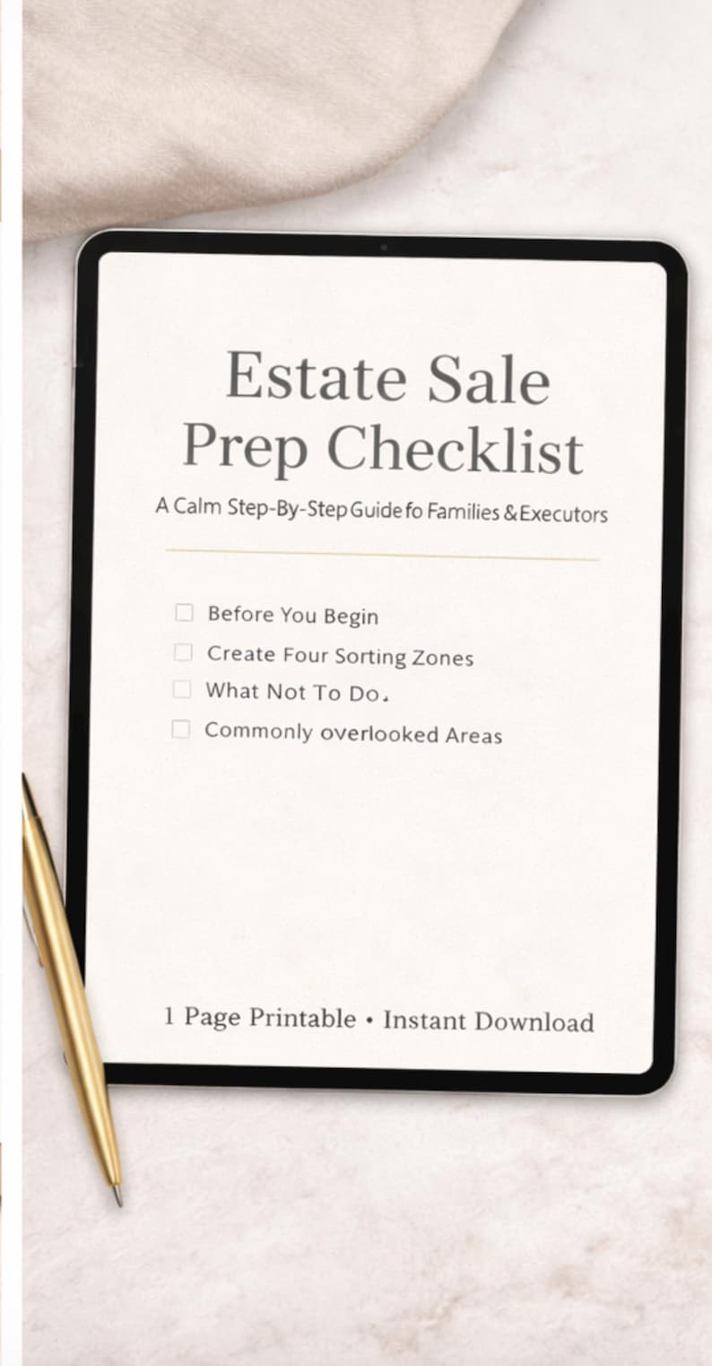 Prep Checklist | Executor Guide (digital Download - Etsy