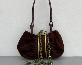 Chocolate Brown Evening Bag