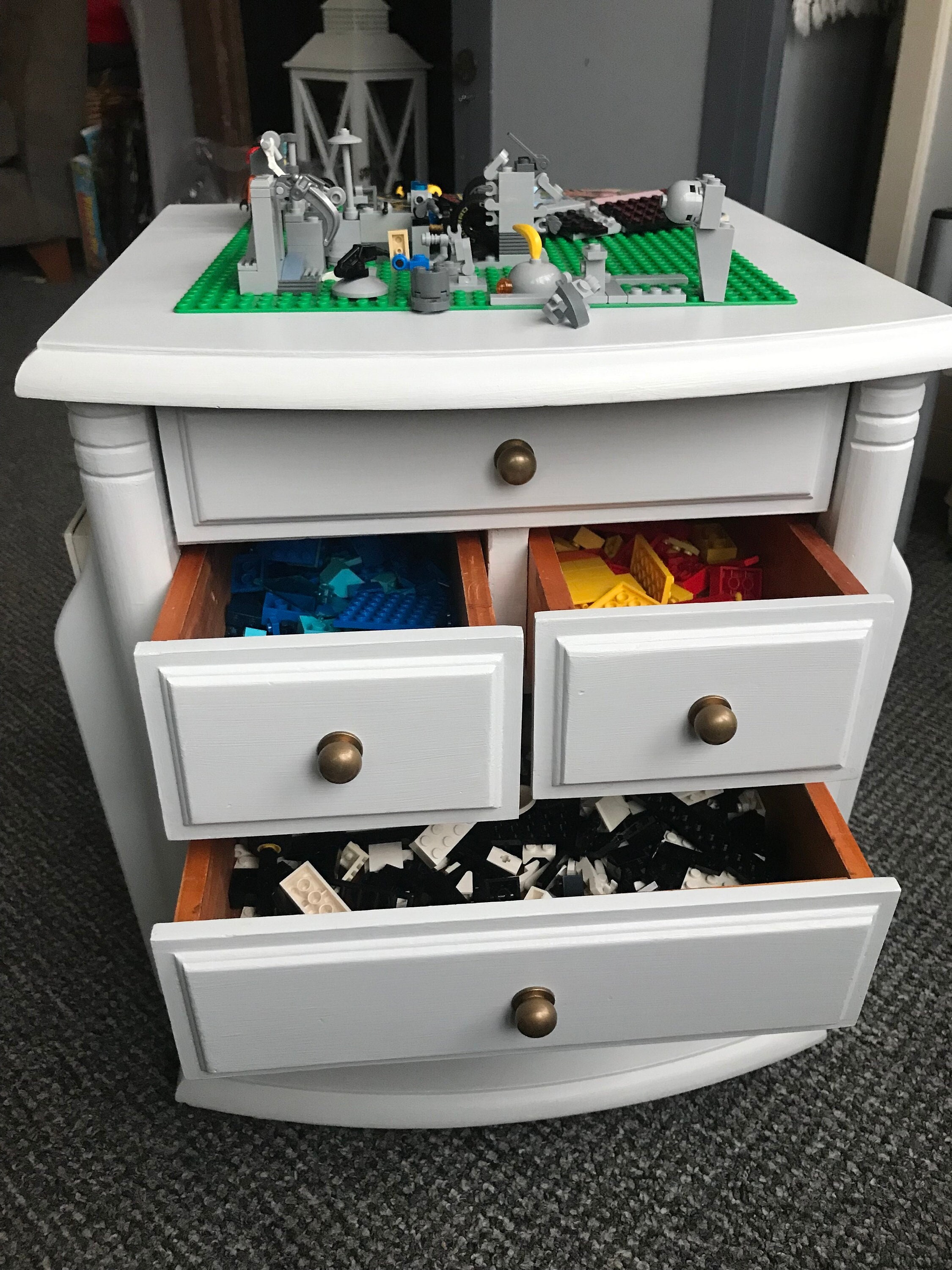 Lego Storage Box, Lego Drawers, Lego Parts Box, 3D Printed With Lego Trays,  3 Sizes, Any Colour, Can Have Name Added, Amazing Storage Box 