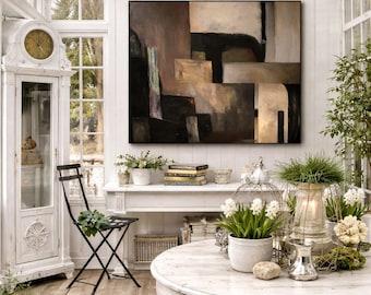 Internal Architecture | Large Original Abstract Oil Painting on Canvas