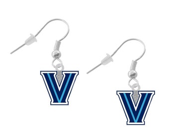 Villanova Wildcats Heart Stud Earring See Image on Model for Size Reference Villanova Wildcats Heart Stud Earring See Image on Model for Size Reference