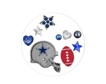 COWBOYS FLOATING Lockets Charms and Birthstones