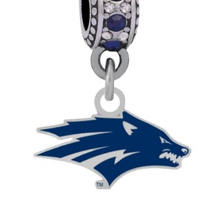 UNIVERSITY of NEVADA Logo Charm Compatible With Pandora Style Bracelets