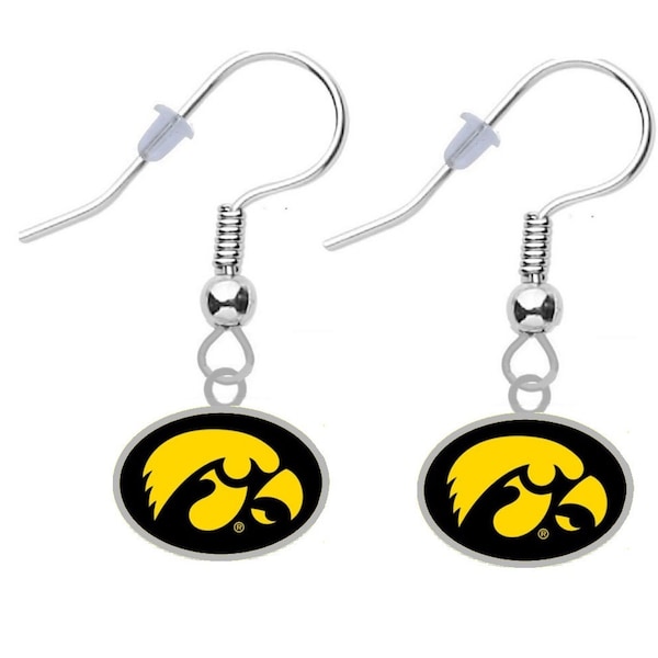 UNIVERSITY Of IOWA Logo Earrings