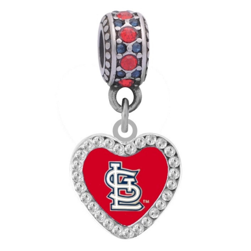 10kt White Gold 3/4in St. Louis Cardinals STL Logo Pendant 1W047CRD