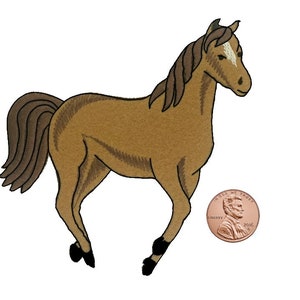 HORSE APPLIQUE Iron-on Patch