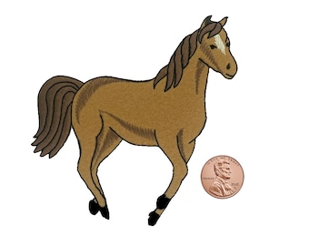 HORSE APPLIQUE Iron-on Patch