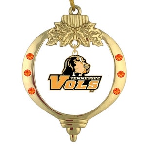 Gouden mascotte kerstornament UNIVERSITY of TENNESSEE