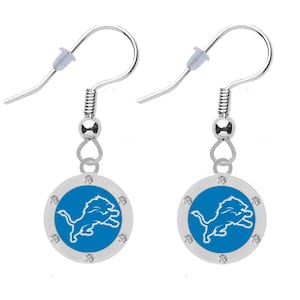 DETROIT LIONS CRYSTAL Earrings