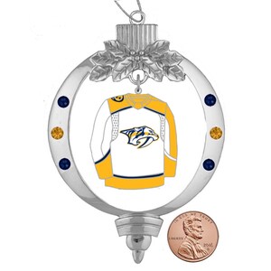 NASHVILLE PREADTORS Lg WHITE Jersey Ornament