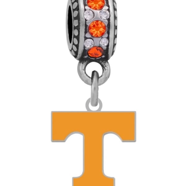 UNIVERSITY of TENNESSEE Logo Charm Compatible with Pandora Bracelet