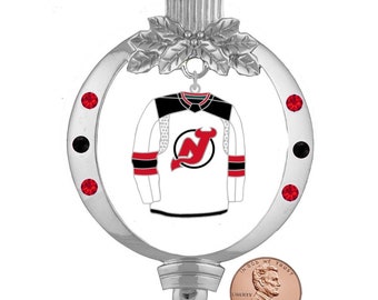 NEW JERSEY DEVILS White Jersey Christmas Ornament