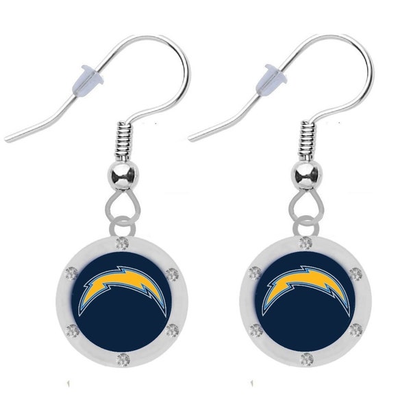 SAN DIEGO CHARGERS Crystal Earrings