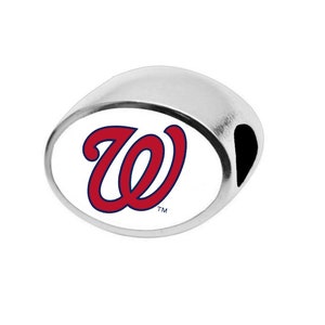 WASHINGTON NATIONALS Bead Compatible with Pandora Style BRacelets