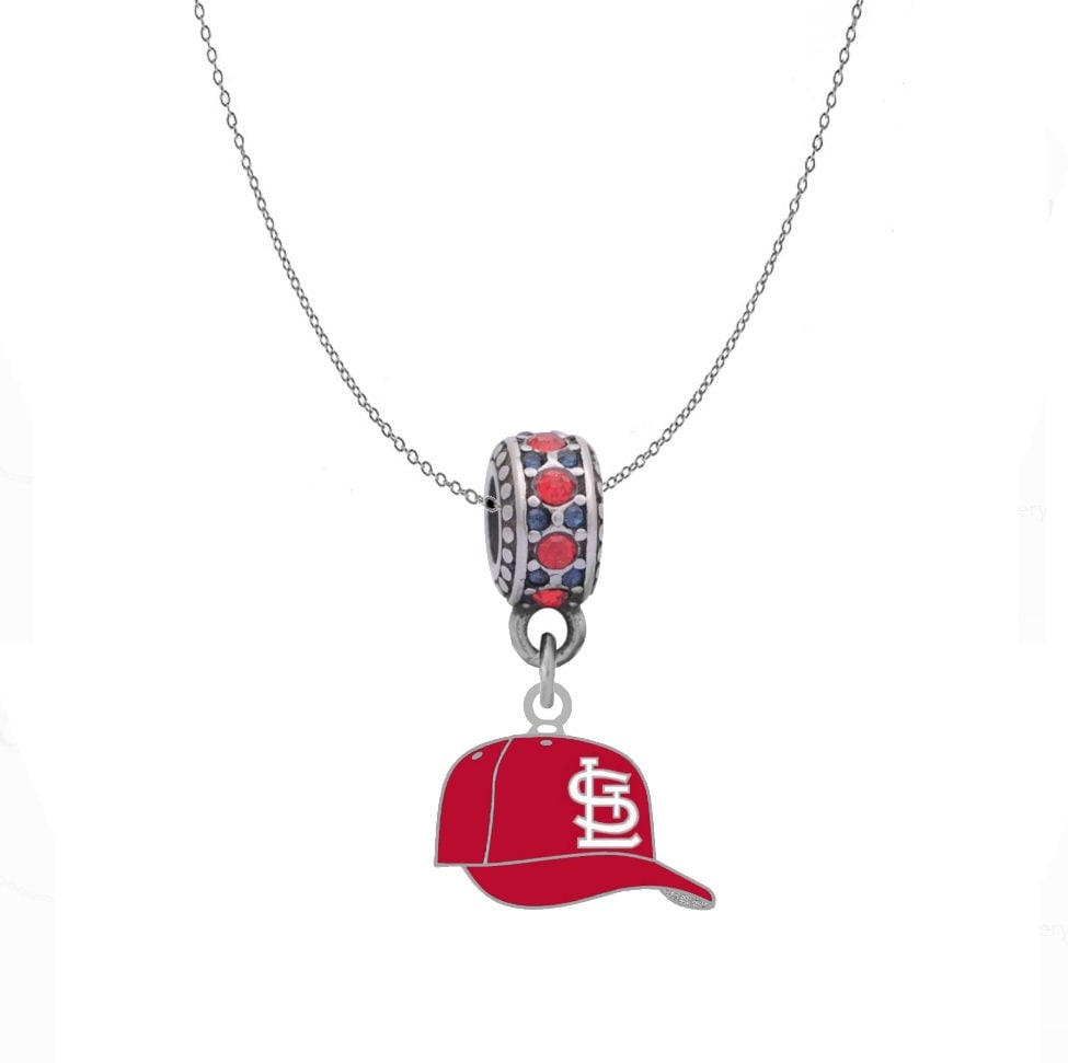  St. Louis Cardinals Crystal Heart Charm Compatible With Pandora  Style Bracelets. Can also be worn as a necklace (Included.) : Sports &  Outdoors