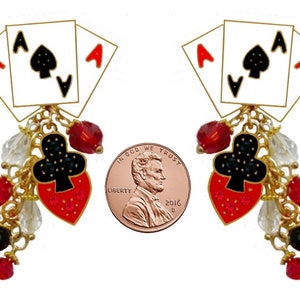 Playing Card Earrings - Poker, Bridge, Canasta, Pinochle