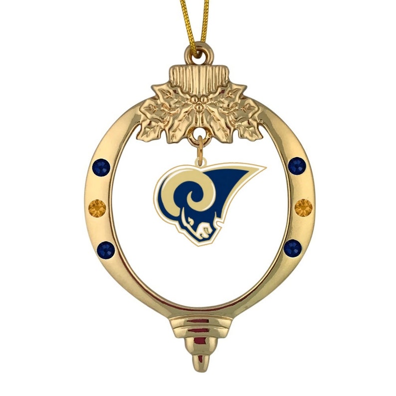 LOS ANGELES RAMS Small Gold Logo Christmas Ornament - Etsy