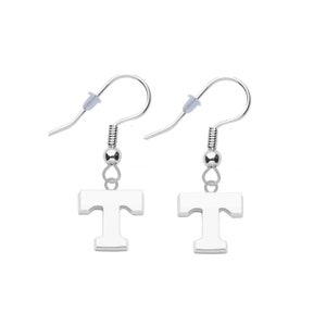 UNIVERSITY of TENNESSEE Silvertone Logo Earrings