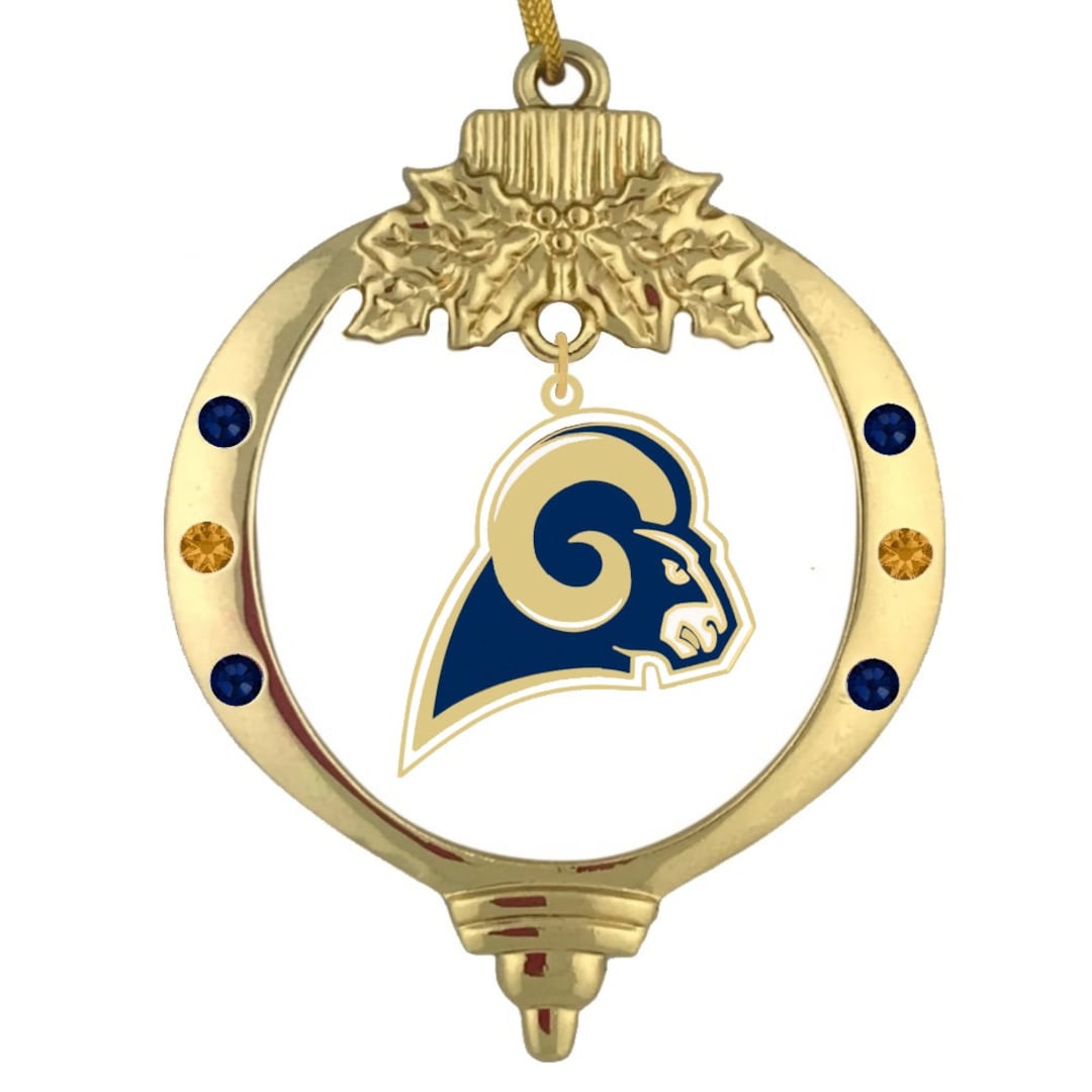 LOS ANGELES RAMS Gold Logo Christmas Ornament - Etsy