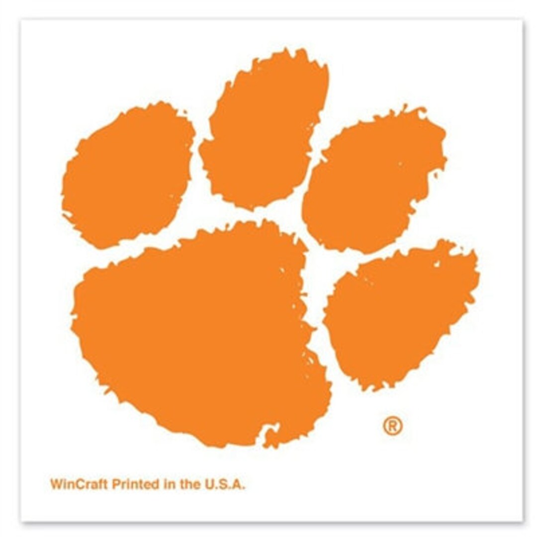 Clemson Tigers Tattoos Package Includes 4 Face Temporary - Etsy