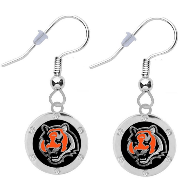  BENGALS CRYSTAL EARRINGS